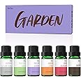 Garden Set of Fragrance Oils, MitFlor Premium Scented Oils for Diffuser, Soap & Candle Making Scents, Aromatherapy Oils Gift Set, Lush Blossom, Fresh Cut Grass, Earth and More, 6x10ml