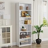oneinmil Bookcase and Bookshelf, Floor Standing 6-Tier High Bookshelf, Display Storage Rack, Home Decorative Furniture, Suita