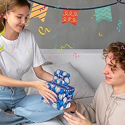 Blue Balloon Themed Party Decor - Surprise Cash