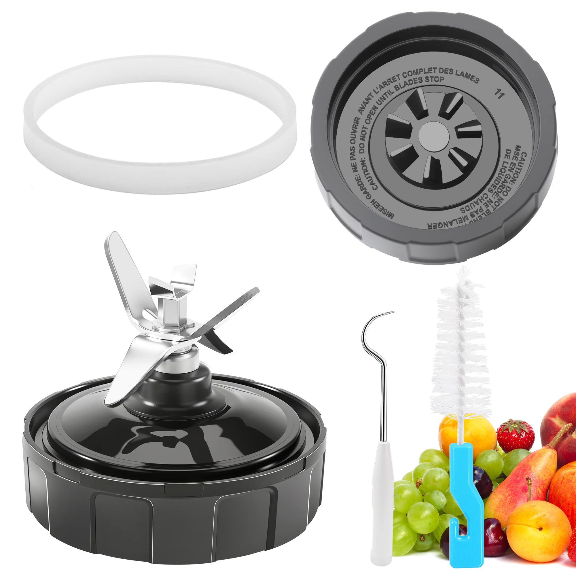 Photo 1 of 1-pack 7 Fins Extractor Blade Assembly for Ninja Blender Replacement Parts, 3.94in/10cm Blender Blade Compatible with Ninja Blenders Auto iQ BL480 BL482 BL642 BL682 NN102 BN400 BN750 BL2012 BL2013