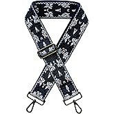 Yiaizhuo Ethnic 2" Wide Women's Purse Strap Replacement Crossbody Canvas Bags Shoulder Guitar Straps for Handbag Adjustable