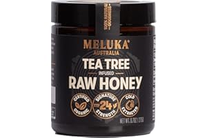 Meluka Native Premium Honey Infused with Tea Tree, TTF24, Unpasteurized and Unfiltered