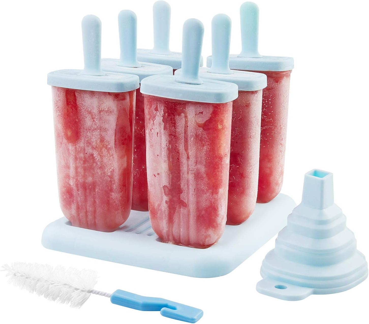 EWIGE EIS am Stiel Formen, 6 Popsicle Eisformen Eisförmchen mit Stiel,LFGB Geprüft und BPA Frei EWIGE EIS am Stiel Formen, 6 Popsicle Eisformen Eisförmchen mit Stiel,LFGB Geprüft und BPA Frei