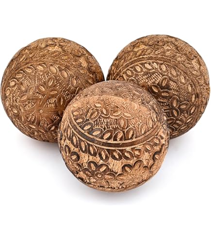 Amazon.com: Samhita Decorative Mango Wood Round Balls Set of 3 for