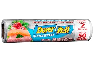 Sacos para Alimentos em Rolo Freezer-Roll, 2 Litros, 50 Unidades | Transparente
