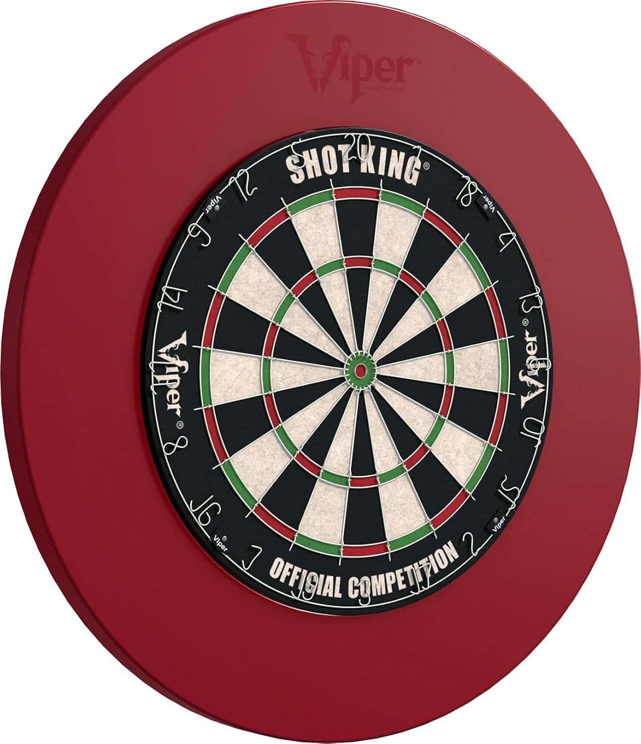 Viper by GLD Products Guardian Dartboard Surround Sisal/Bristle Steel-Tip Dartboard Wall Protector, Red, for 17.75” Steel tip Dart Board : Sports & Outdoors