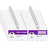 Name Badge Holders with Clip - Fushing 40PCS Clear Plastic ID Badge Holders with Badge Clips for 2-1/4 Inch x 3-1/2 Inch Name Badge Inserts