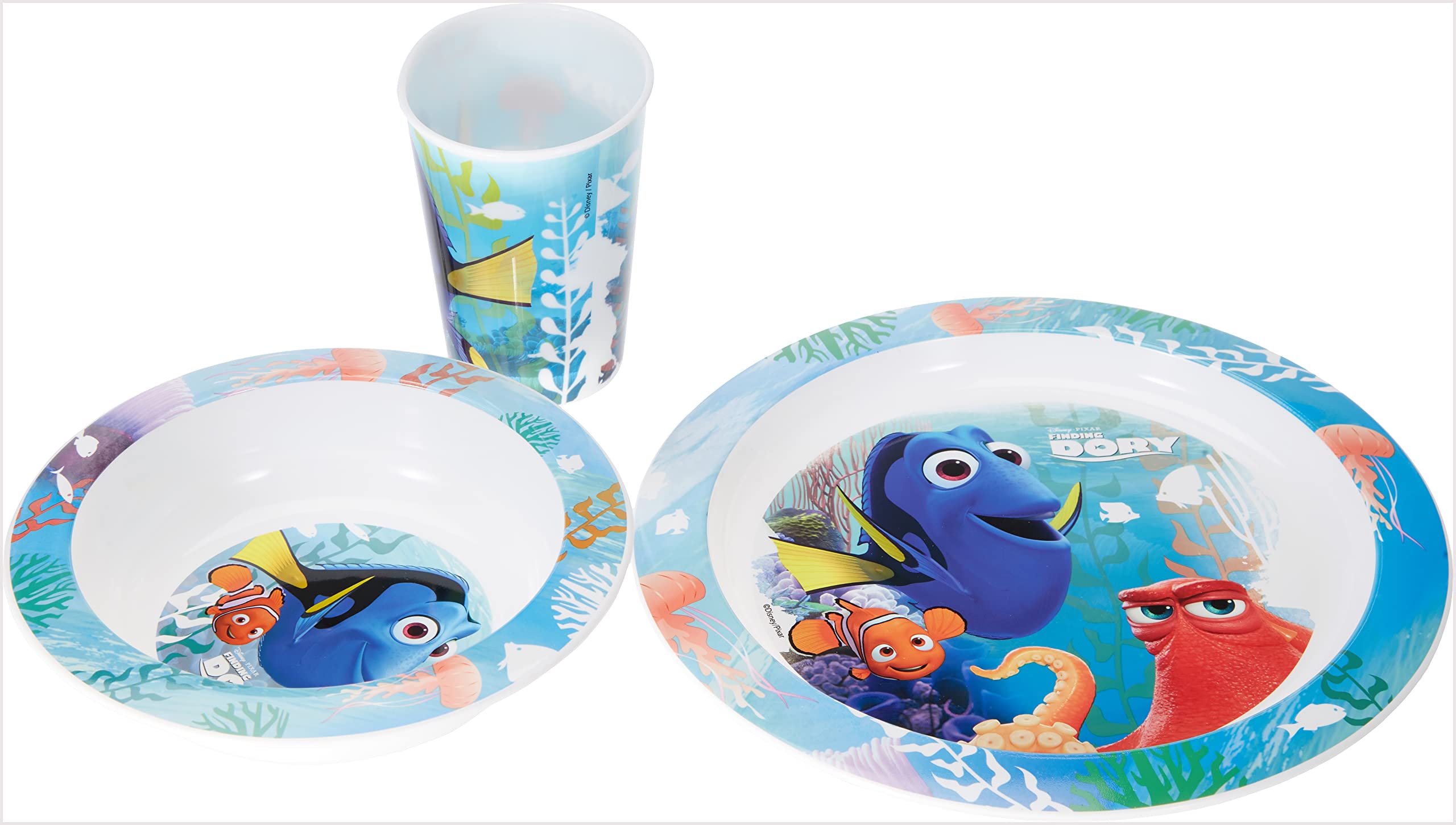 Joytoy 784450 Finding Dory Melamine Dinner/Soup Plate and Glass in Gift Wrap
