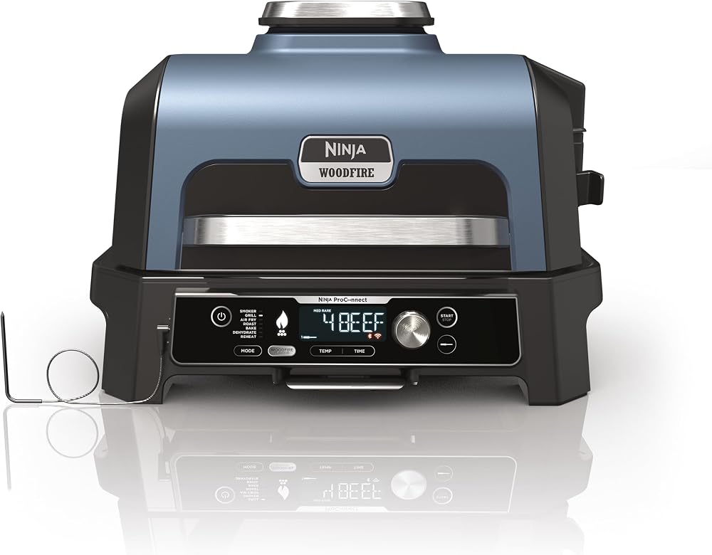 Ninja Woodfire Pro Connect XL Electric BBQ Grill Smoker with App Control