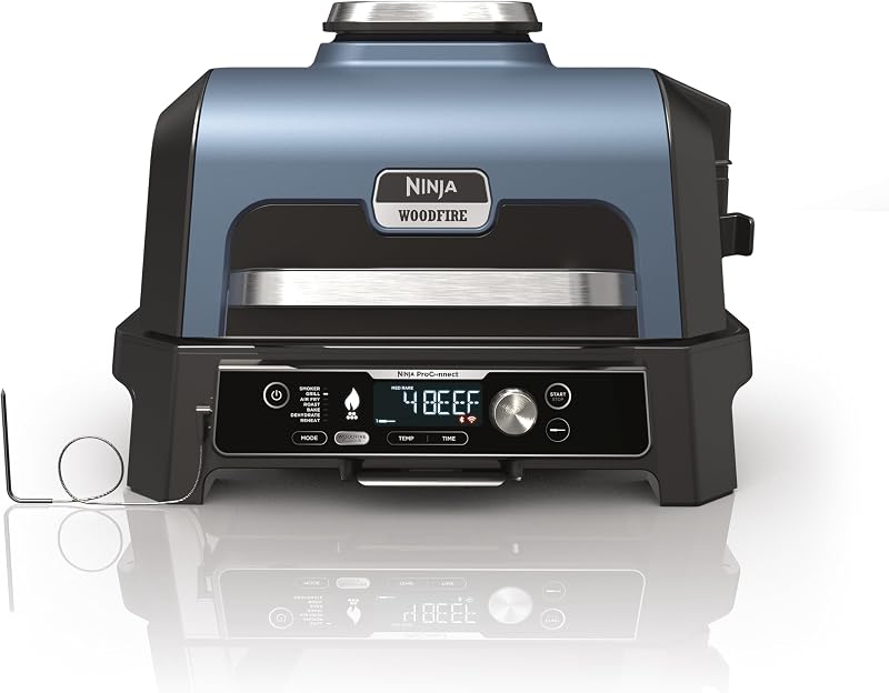 Ninja Woodfire Pro Connect XL Electric BBQ Grill Smoker with App Control