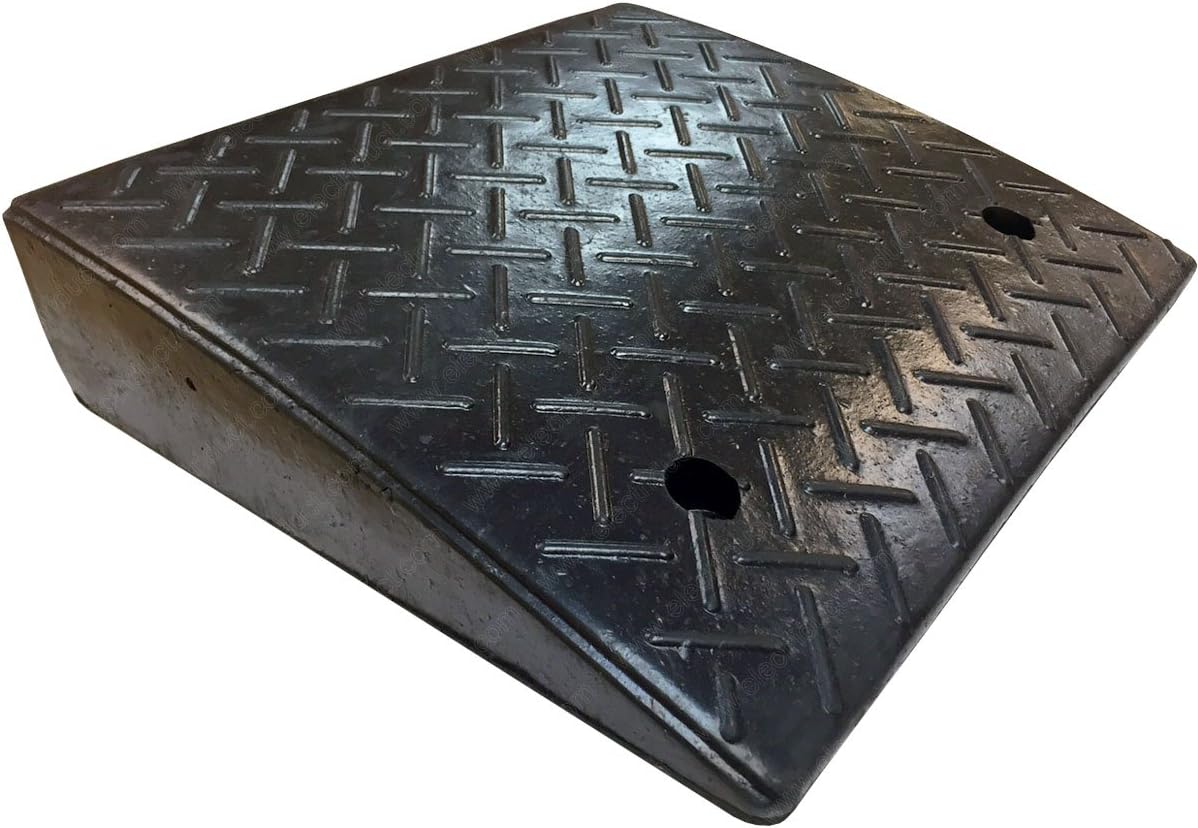 Electriduct 4.3" Heavy Duty Rubber Curb Ramp 20,000 lbs Weight Capacity (10 Tons): Home Improvement