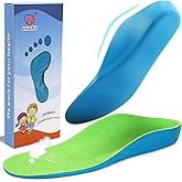 Ailaka Kids Orthotic Arch Support Insoles, PU Foam Cushioning Arch Support Shoe Insert for Overpronation Children Toddlers Flat feet, Plantar Fasciitis(6-7 M US Toddler)