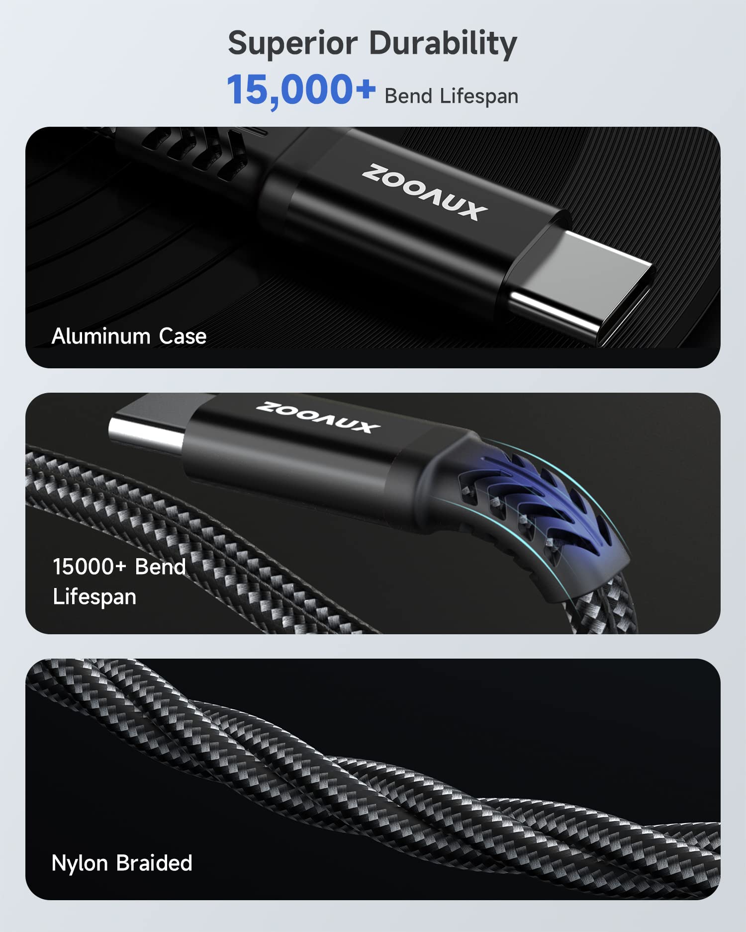 ZOOAUX USB C to 3.5mm Audio Adapter and Charger, 2 in 1 Type C to Aux Headphone Jack Dongle Cable Cord with PD 60W Fast Charging for iPhone 16/15, Galaxy S25/S24/S23 Ultra, iPad Pro, Pixel (Black)