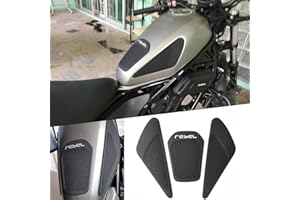 Midimttop Motorcycle Fuel Gas Tank Stickers Compatible for Ho&nda Rebel CMX 250 300 500 2017-2025 Tank Grip Side Decals Anti Slip Tank Pads (B Style)