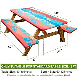 Picnic Table Cover with Bench Covers Camping