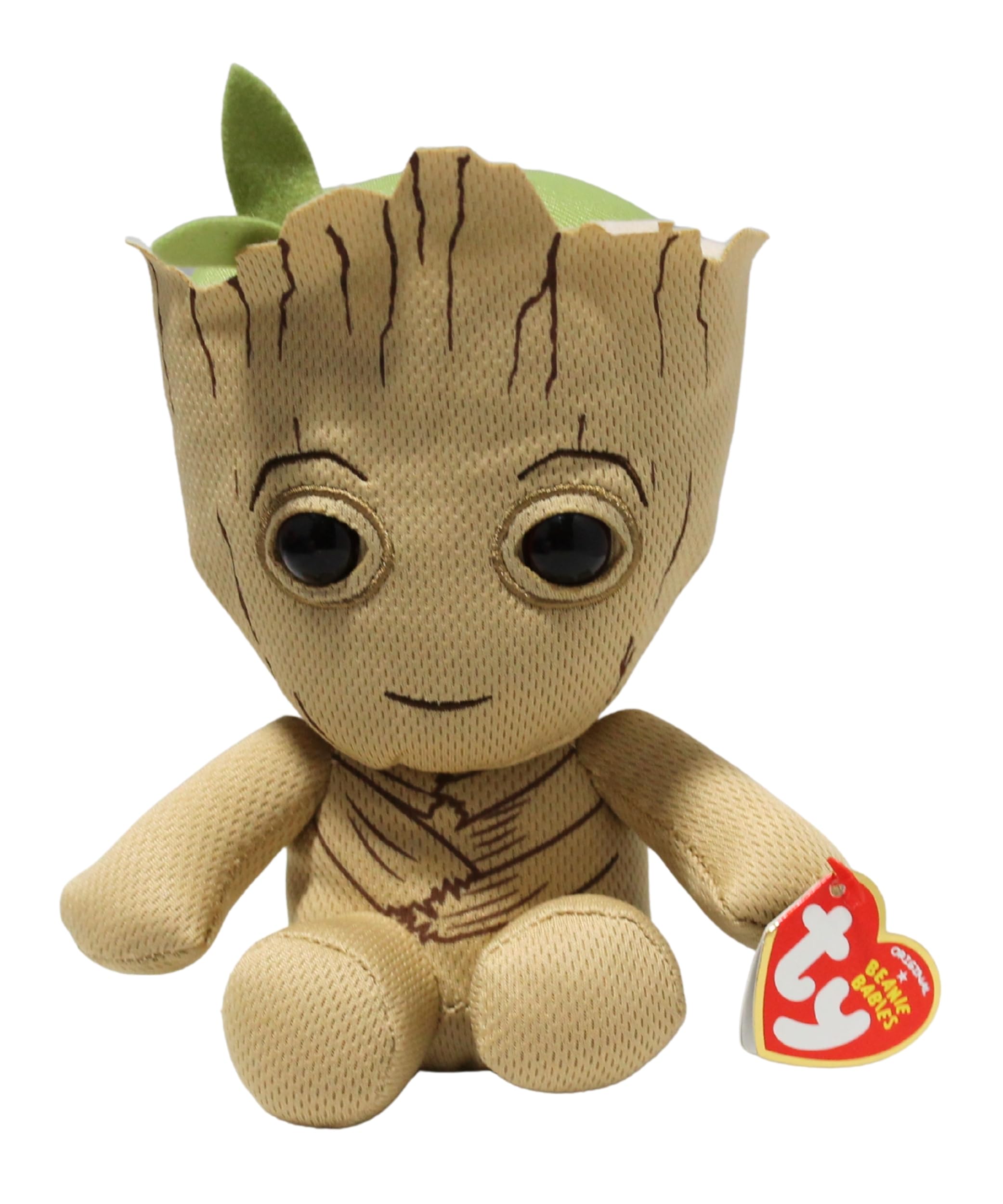 TY Marvel Avengers Groot Regular, Licensed Squishy Beanie Baby Soft Plush Toys, Collectible Cuddly Stuffed Teddy