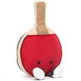 Jellycat Amuseables Table Tennis Paddle Toy, 11 inches - Ping Pong Plush Gift for Sports Fans