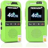 TIDRADIO TD-G100 Rapid Unlimited Range 4G LTE PoC Radio,Long Range Walkie Talkies with SIM Cards,Nationwide 6000 Miles+Two Wa