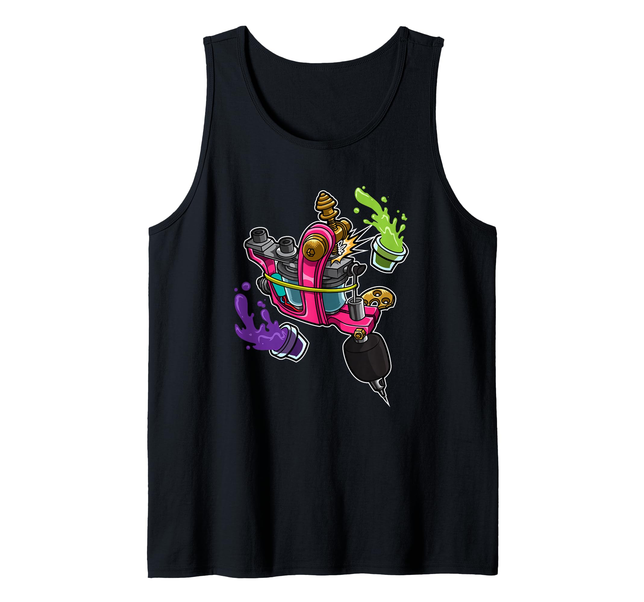 My Coil Loves Colour Tattoo Machine Tattoo Artist Tank Top