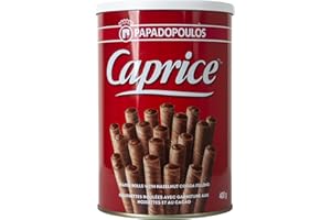 Caprice Greek wafer rolls with hazelnut cocoa filling 400g