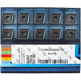CDBP Carbide Turning Inserts CNMG 432 TM / CNMG120408 for Semi-Finishing Cutting Steel, Cnmg Insert for Metal Lathe Turning Tools, 10 PCS