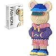 MEIGESI Bear Building Blocks (2500PCS) | 500% Bear Display Model | Micro 3D Animal Building Blocks | Fluorescence Design for Adults & Kids | Idea for Home & Office Decor | QR Code Guide