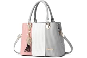 SiMYEER Purses and Handbags for Women Leather Tote Shoulder Bag Medium Satchel Purse Top Handle Bags for Ladies