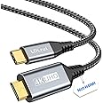 LDLrui 4K USB C to Mini HDMI Cable 3.3FT, Supports 4K@60Hz, 2K@120Hz, High Speed Type-C to Mini HDMI Uni-Directional Cord, for Steam Deck, ROG Ally, Laptop, MacBook, KYY, ARZOPA, MNN Portable Monitor