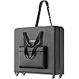 CLORIS Professional Carrying Bag Universal for Massage Table with Wheels and Storage Pockets Small