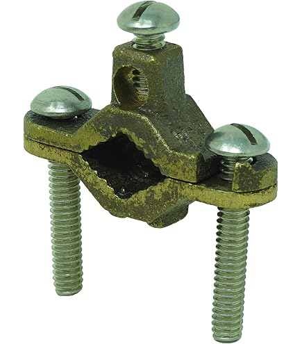 OHLECTRIC Direct Burial Copper Ground Pipe Clamp - ½" To 1" Pipe Range, 5/16"-18 Thread, UL 467 Listed - View #10