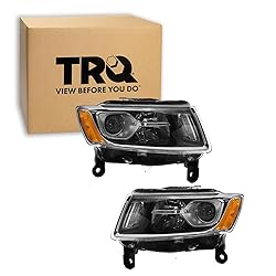 TRQ 2 Piece Headlight Assembly Set Driver