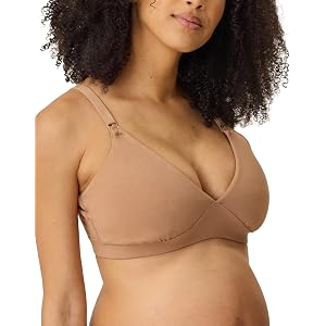 Kindred Bravely SoftStretch Cotton Maternity & Nursing Bralette Sleep Bra | Soft, wireless, breastfeeding bra with clip down