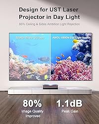AWOL VISION 100" UST Projector Screen for Bright