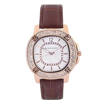 Giordano Analog White Dial Women's Watch-F2133-03