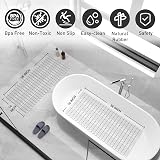 XIYUNTE Large Shower Mat 90x40cm Non Slip Anti Mould Eco Rubber Grey view 2