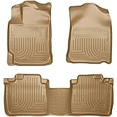 Husky Liners Weatherbeater Floor Mats | Fits 2010-2015 Lexus RX350 & Lexus RX450H | Front & 2nd Row, 3-pc Tan - 99553