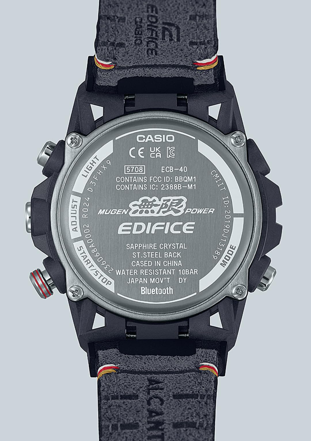 Casio Edifice ECB-40MU-1AJR Men's Wristwatch, MUGEN EDITION Bluetooth Included, Sapphire Glass, Black, Black