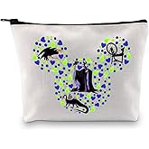 BDPWSS Maleficent Gift For Women Evil Queen Makeup Bag Mistress Of Evil Gift Villain Movie Inspired Gift Bad Witch Gift (Mous
