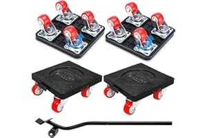 CONYEE Furniture Dolly, Furniture Mover with 4 Wheels Heavy Duty Dolly Easy Furniture Lifter Mover Tool Set for Moving Heavy Furniture Sofa Cabinet Refrigerator，800 Lbs Capacity