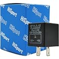 HiSport LED Flasher Relay CF14 - Fix Hyper Flash For LED Turn Signals, Universal Electronic Flasher With Ticking Sound