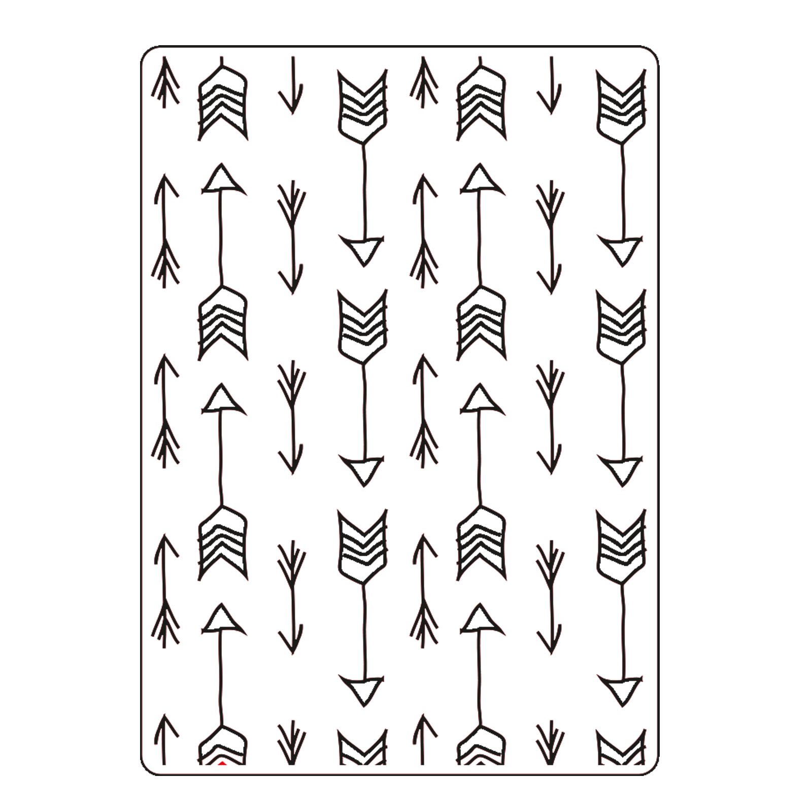 Vaessen Creative Love It Collection, Embossing Folder Arrows, A6