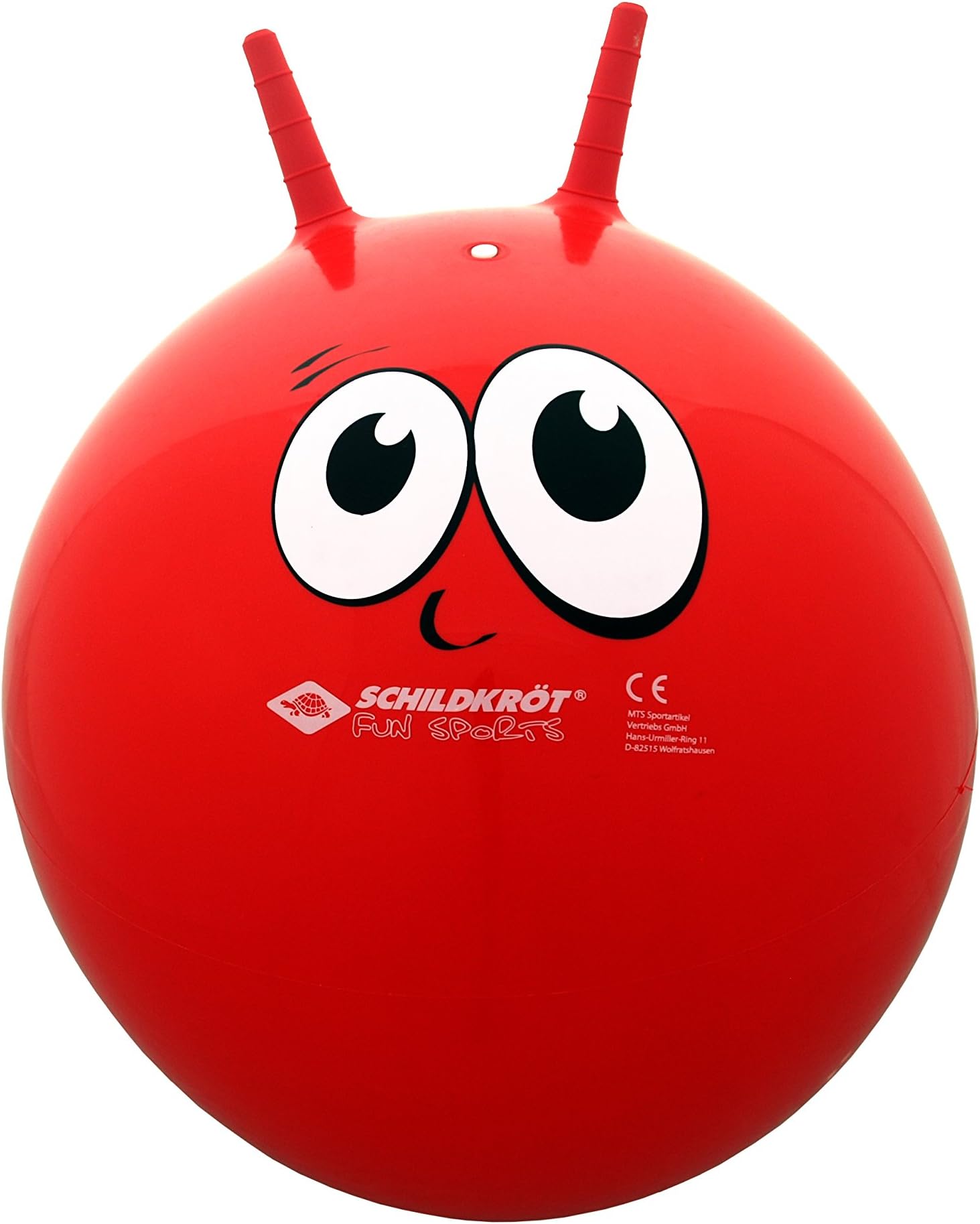 Schildkrot Fitness Unisex Child Jump Two Handles Ball - Red, Medium