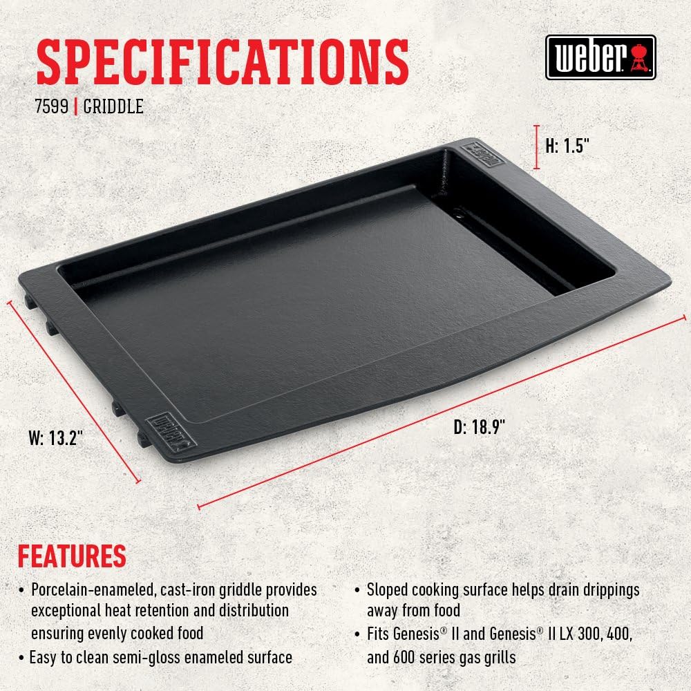 Weber 7599 Weber Genesis II Griddle : Garden & Outdoor