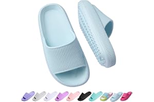 ORTHOSHOES Cloud Slides for Kids,Girls Boys Comfy Thick Sole Pillow Slippers Non-Slip Shower Bathroom Sandals Summer Beach Shoes for Little/Big Kids