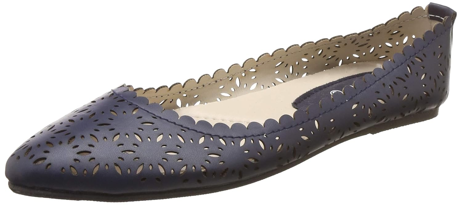 navy ballet flats