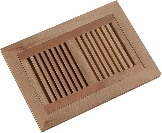 Welland 6 Inch X 10 Inch Red Oak Hardwood Vent Floor Register