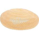TENDYCOCO Women's Khaki Straw Hat French Beret - Woven, Lightweight, Summer Cap, Beanie, Artist Painter Hat, Suitable for Women and Teen Girls