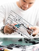 Mellbree Model Making Tools Kit 14Pcs Plastic Model Craft Set Gundam Car view 3