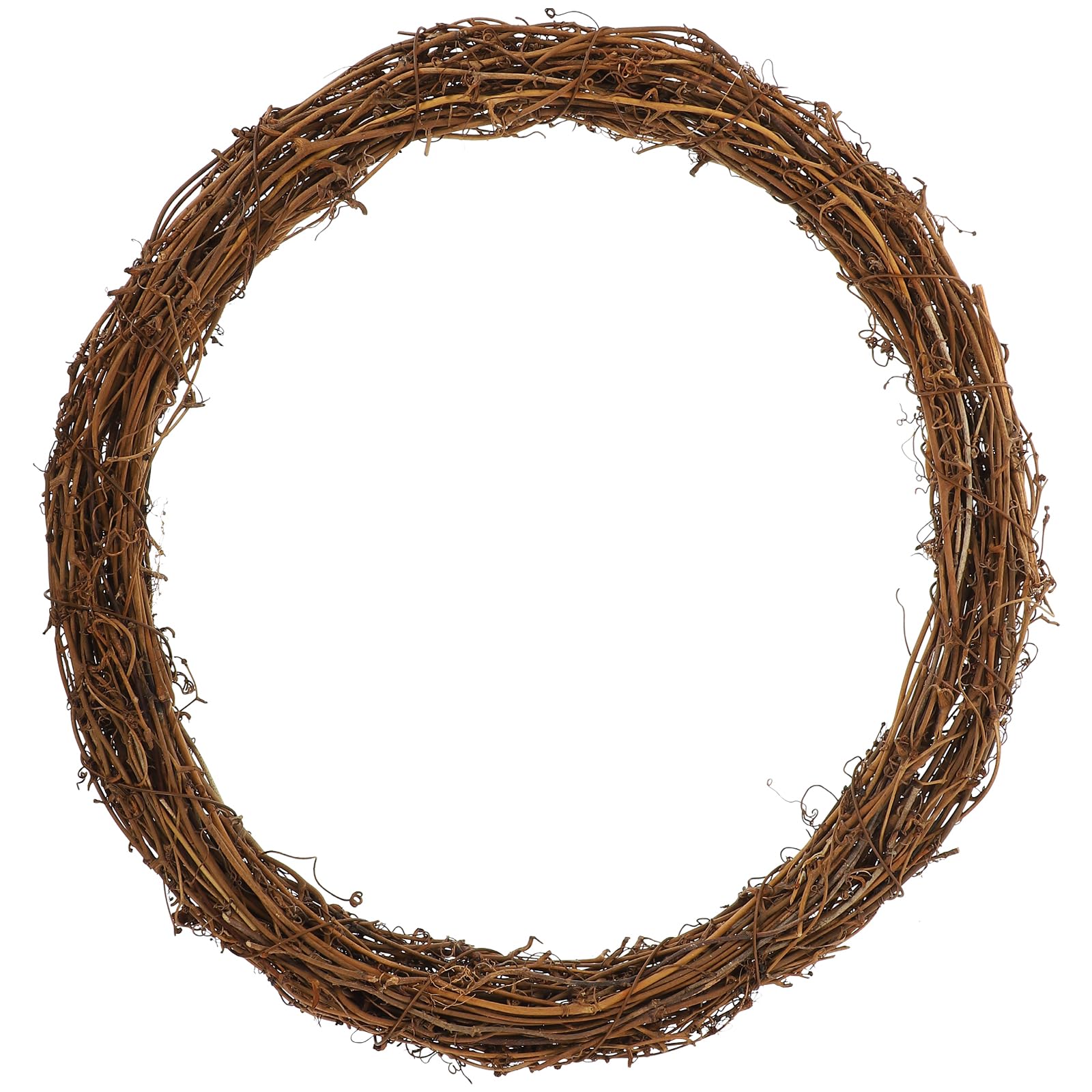 Beavorty 30CM Natural Grapevine Wreath Rings Size Rattan Ring Indoor Christmas Home Party Decoration Wreath Garland Decoration for DIY Wreath Craft or Wedding Decors