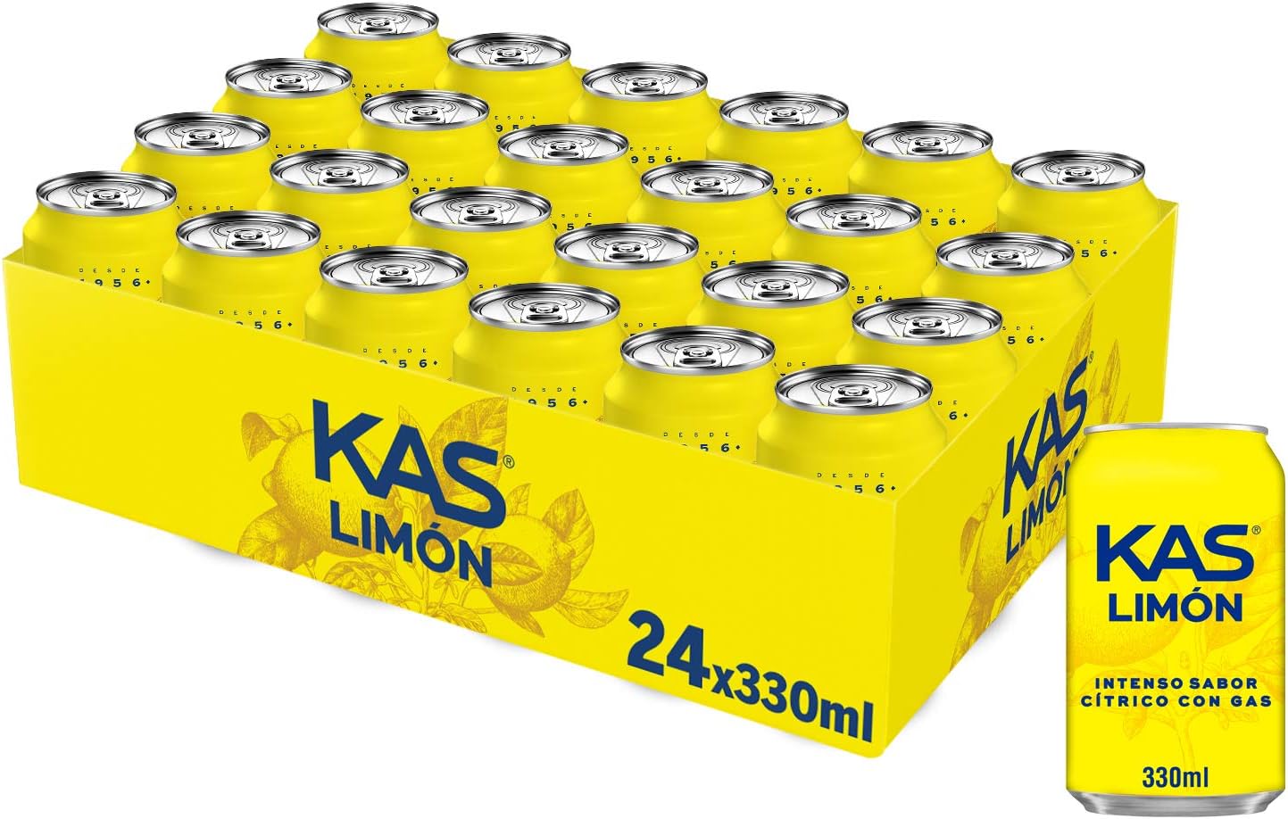 24 latas de refresco Kas limón por 10,37€ en compra recurrente (ahorra 5€ comprando al menos 15€)